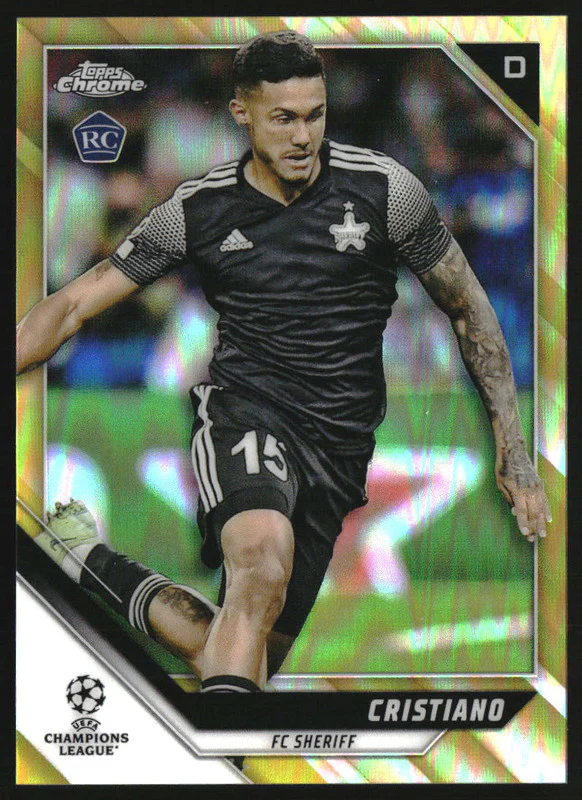 2021 Topps Chrome UEFA Champions League Gold Refractors #120 Cristiano RC /50