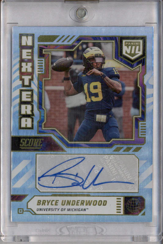 2025 Panini Score Next Era NIL Auto #NEN-BUN Bryce Underwood Auto