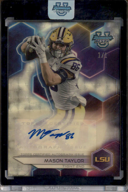 2023 Bowman University Best of 2023 Auto Superfractor #BOA-MTA Mason Taylor 1/1