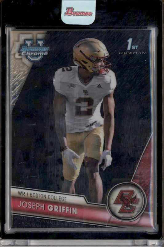2023 Bowman University Chrome Black Shimmer Refractor #87 Joseph Griffin 1/1