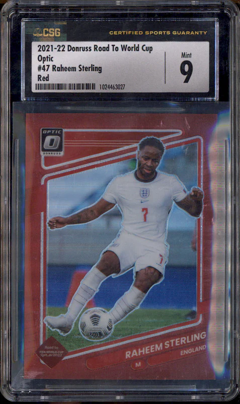 2021 Panini Donruss Optic Red #47 Raheem Sterling /149 CSG 9