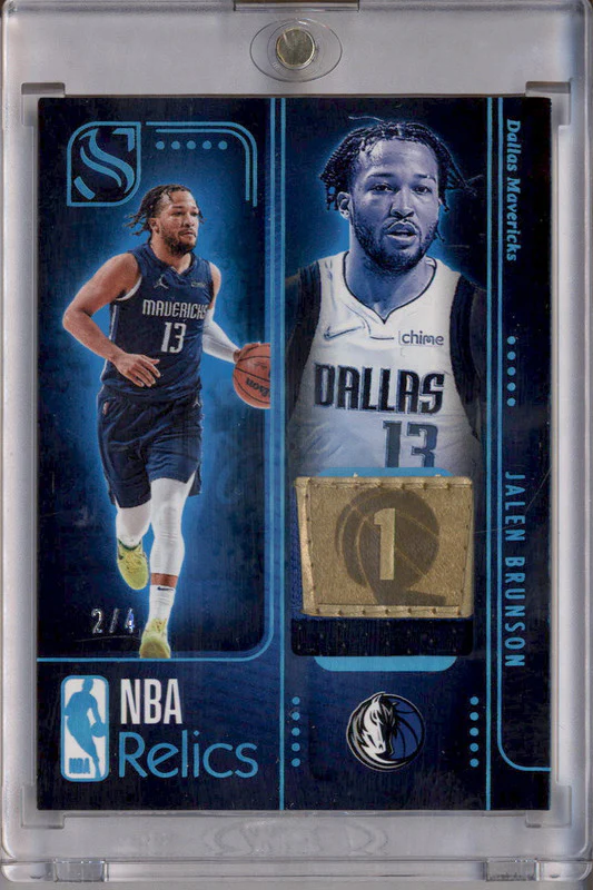 2024-25 Panini Silhouette NBA Relics Holo Platinum #REL- Jalen Brunson /4