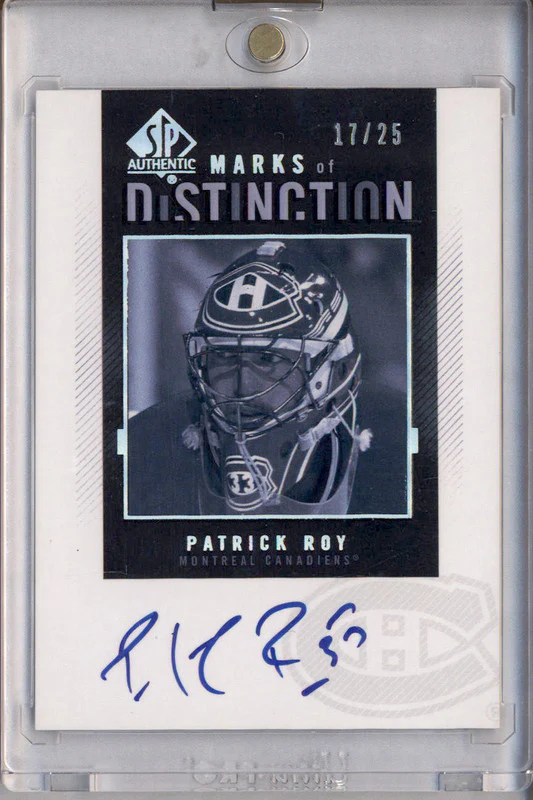 2010-11 SP Authentic Marks of Distinction #MD-PR Patrick Roy Autograph Auto /25