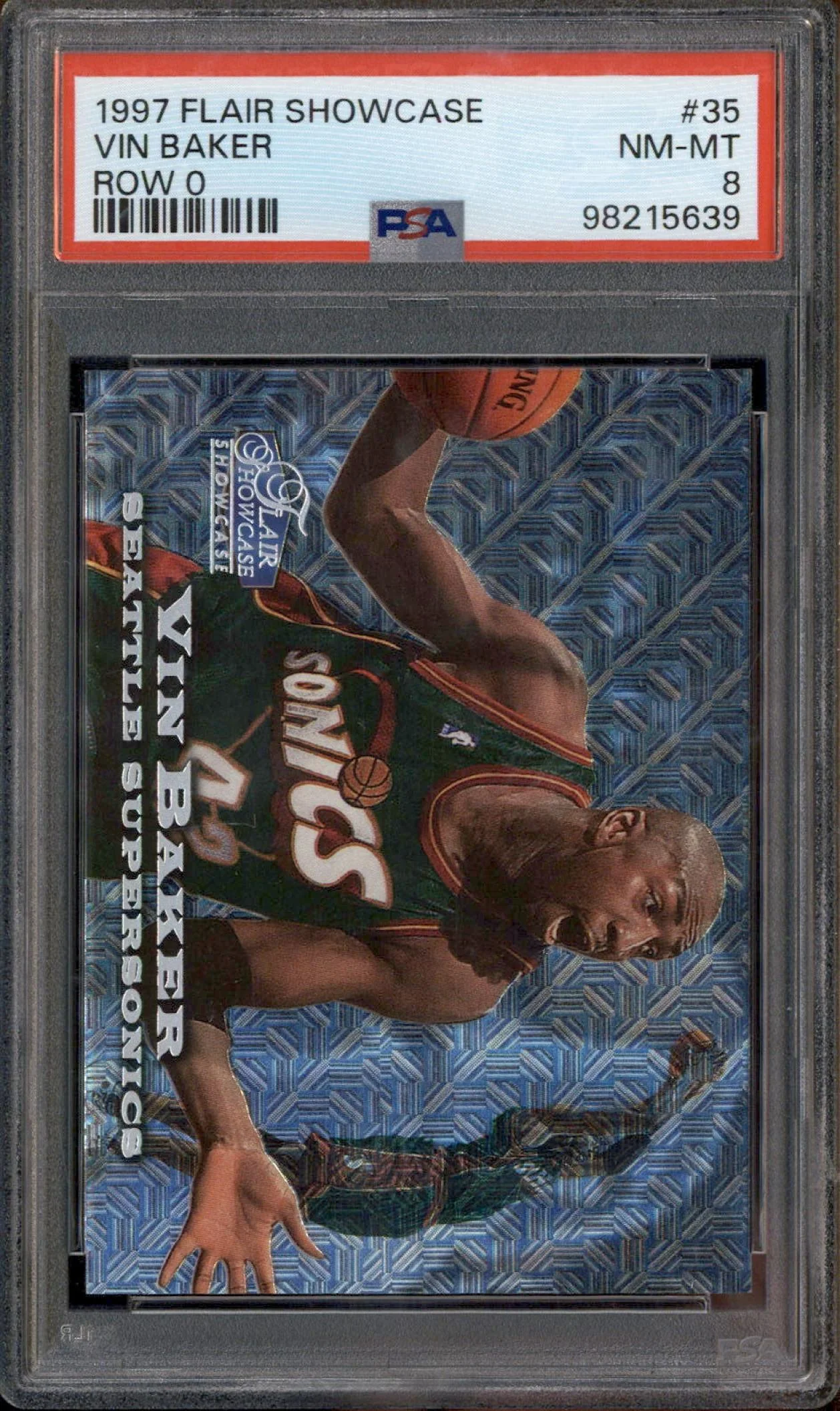 1997-98 Fleer Flair Showcase Flair Showcase Row 0 #35 Vin Baker /500 PSA 8