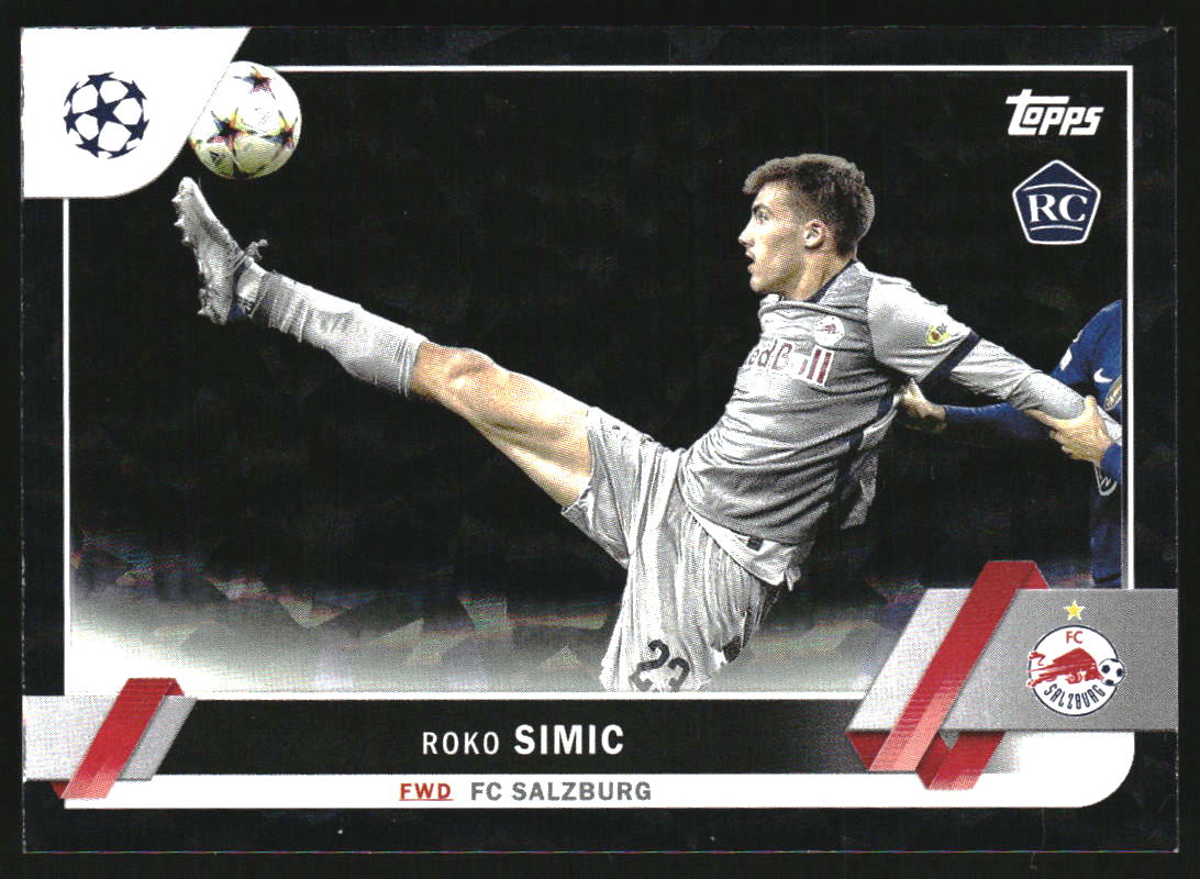 2022-23 Topps UEFA Club Competitions Icy Black #121 Roko Simic RC /10