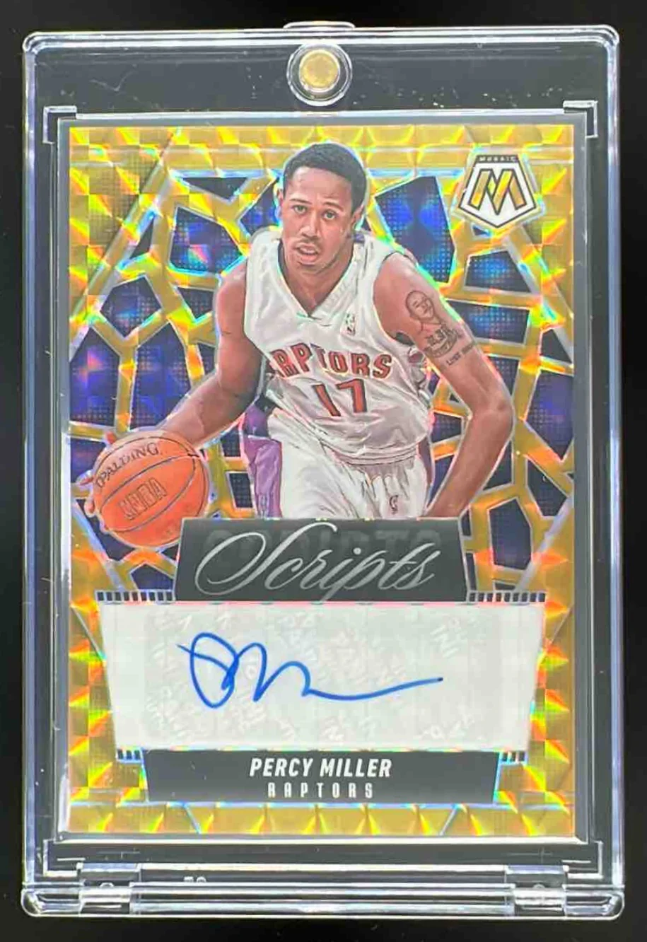 2024-25 Panini Mosaic Scripts Gold #MS-PMT Percy Miller Auto /10