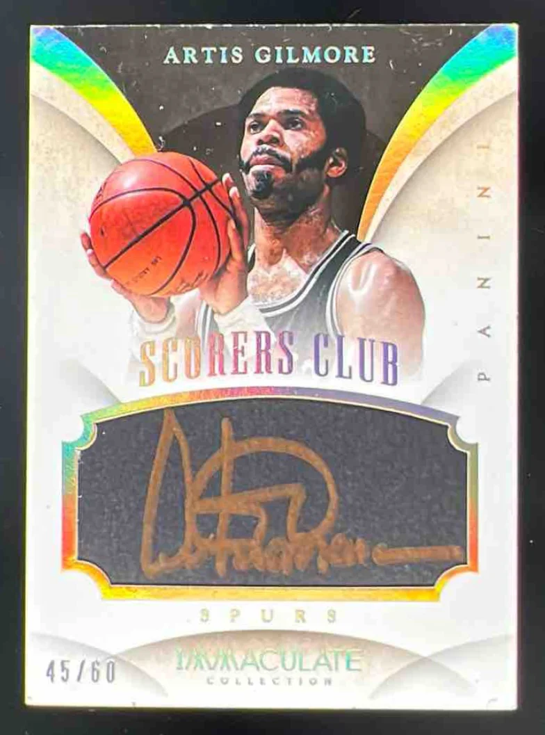 2013-14 Panini Immaculate Collection Scorers Club #17 Artis Gilmore Auto /60