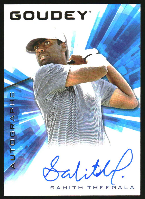 2021 Upper Deck Goodwin Champions Goudey Autographs #GATH Sahith Theegala Auto