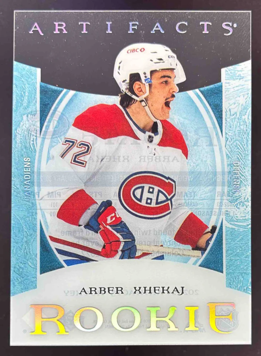 2023-24 Upper Deck Artifacts Clear Cut Rookies #243 Arber Xhekaj Rookie