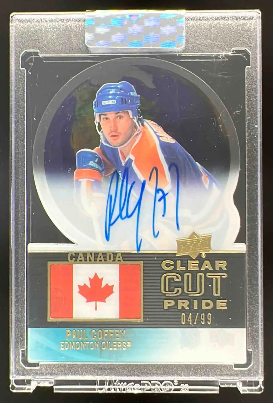 2024-25 Upper Deck Clear Cut Pride of Canada #PC-PC Paul Coffey Auto /99