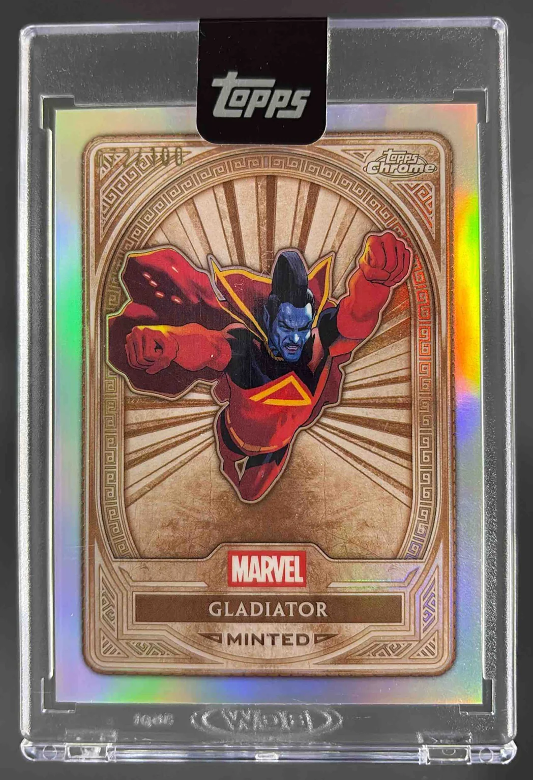 2025 Topps Mint Marvel Chrome Refractor #27 Gladiator Bronze /100