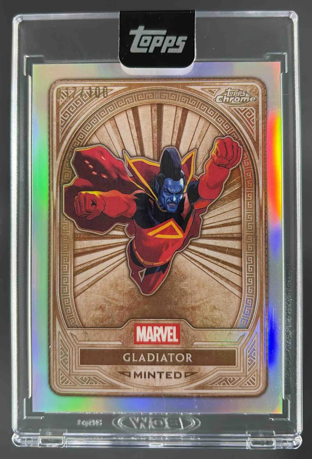 2025 Topps Mint Marvel Chrome Refractor #27 Gladiator Bronze /100