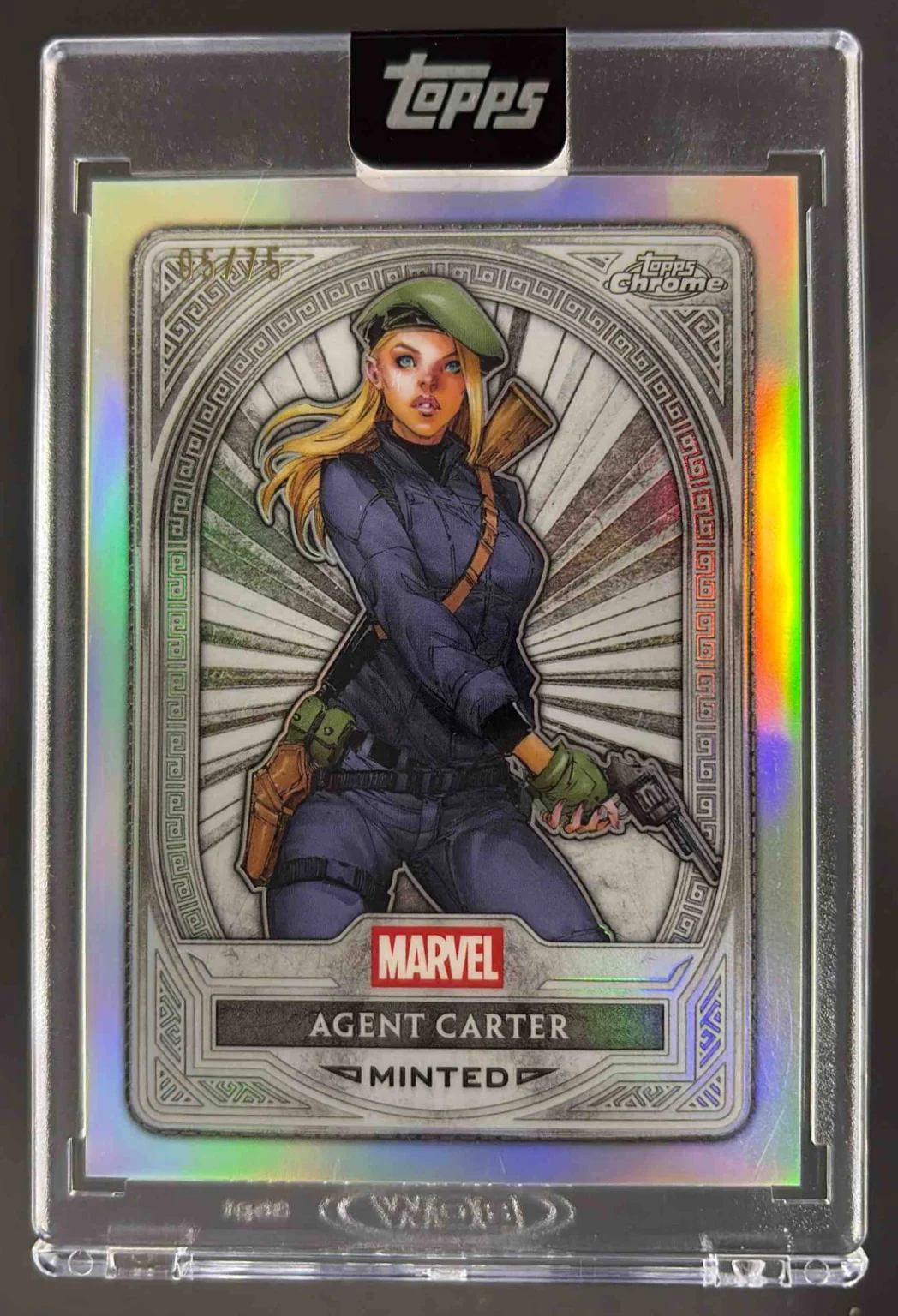 2025 Topps Mint Marvel Chrome Refractor #54 Agent Carter Silver /75