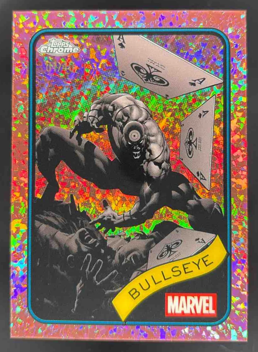 2025 Topps Chrome Marvel Rose Gold Mini Diamonds Refractor #30 Bullseye /40