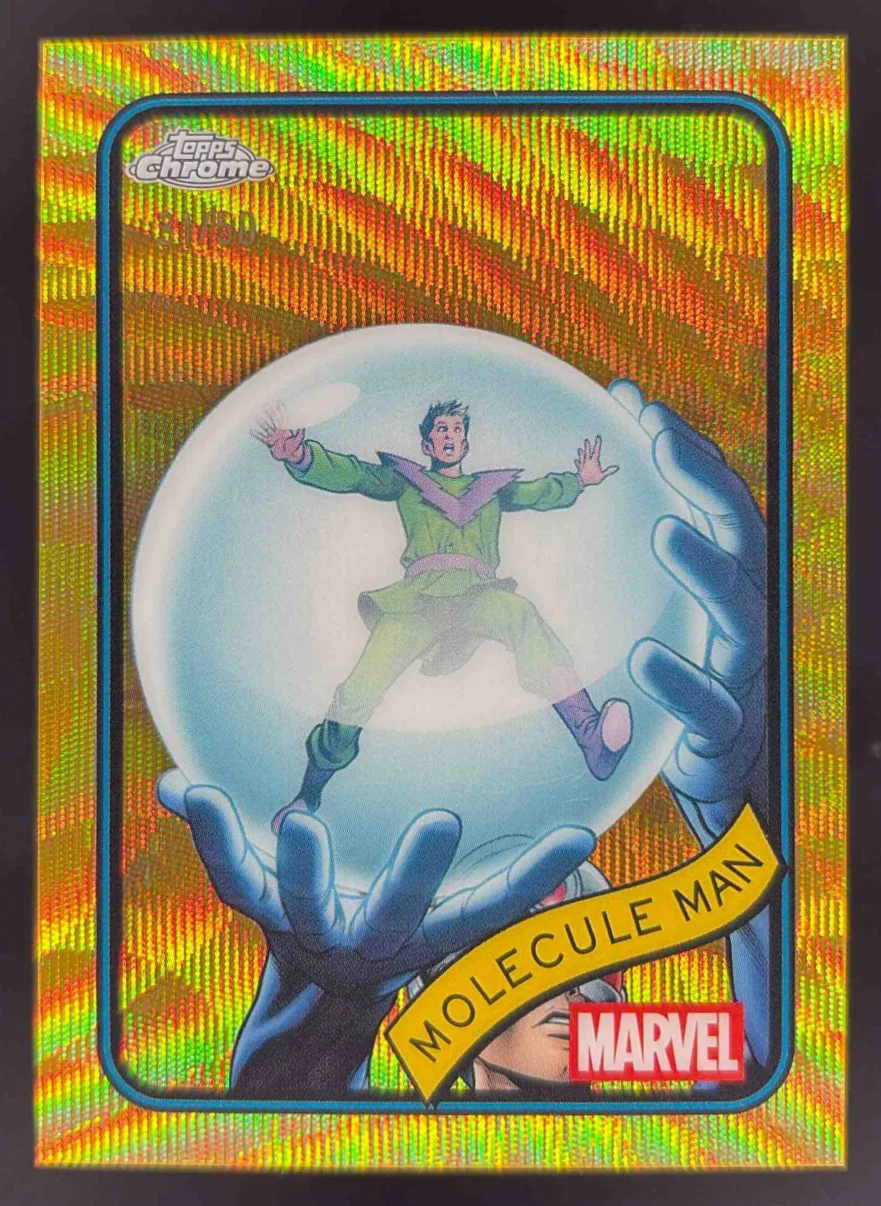 2025 Topps Chrome Marvel Gold Wave Refractor #21 Molecule Man /50