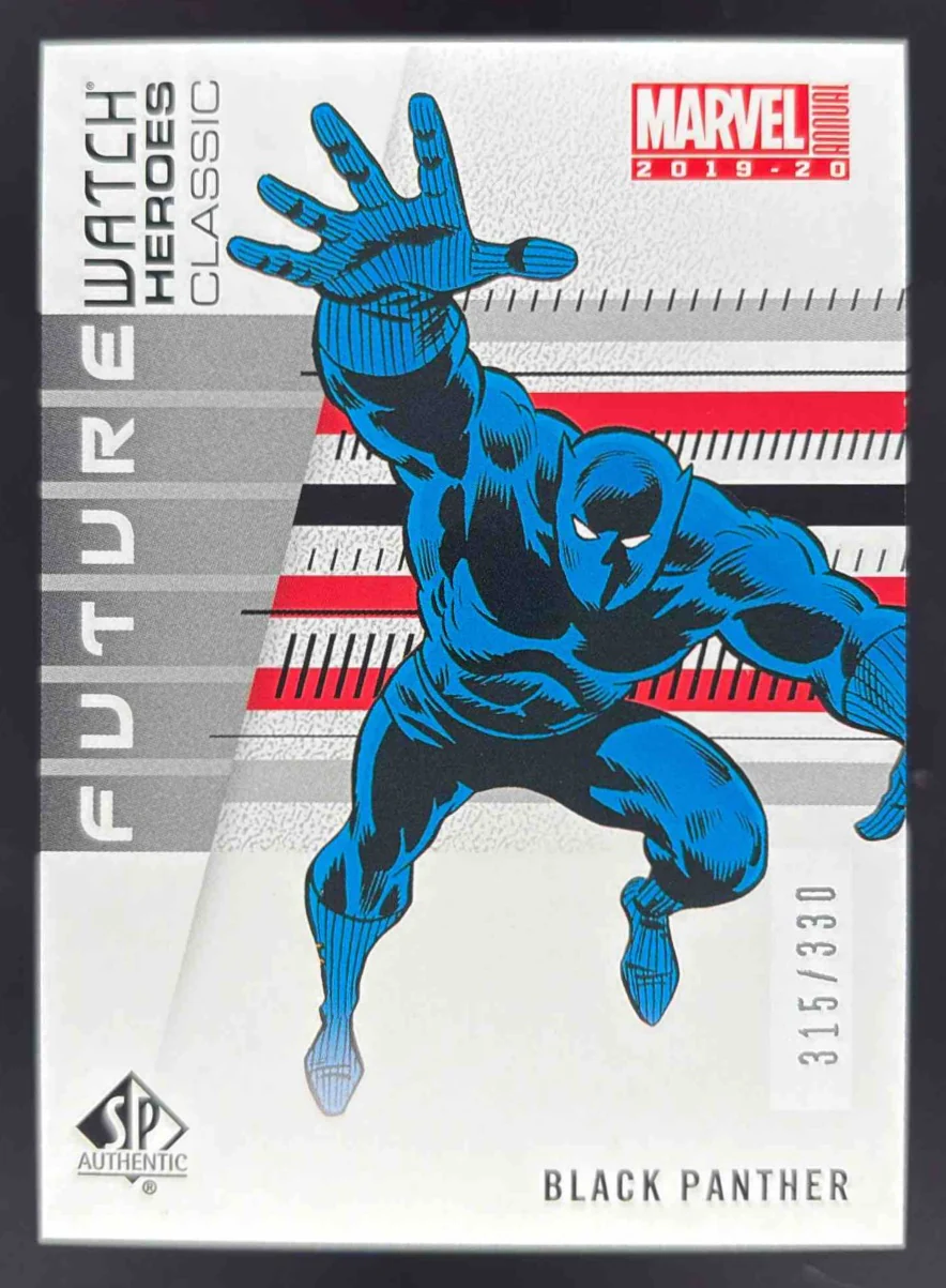 2019-20 Upper Deck Marvel Annual SP Authentic Future Watch Black Panther /330