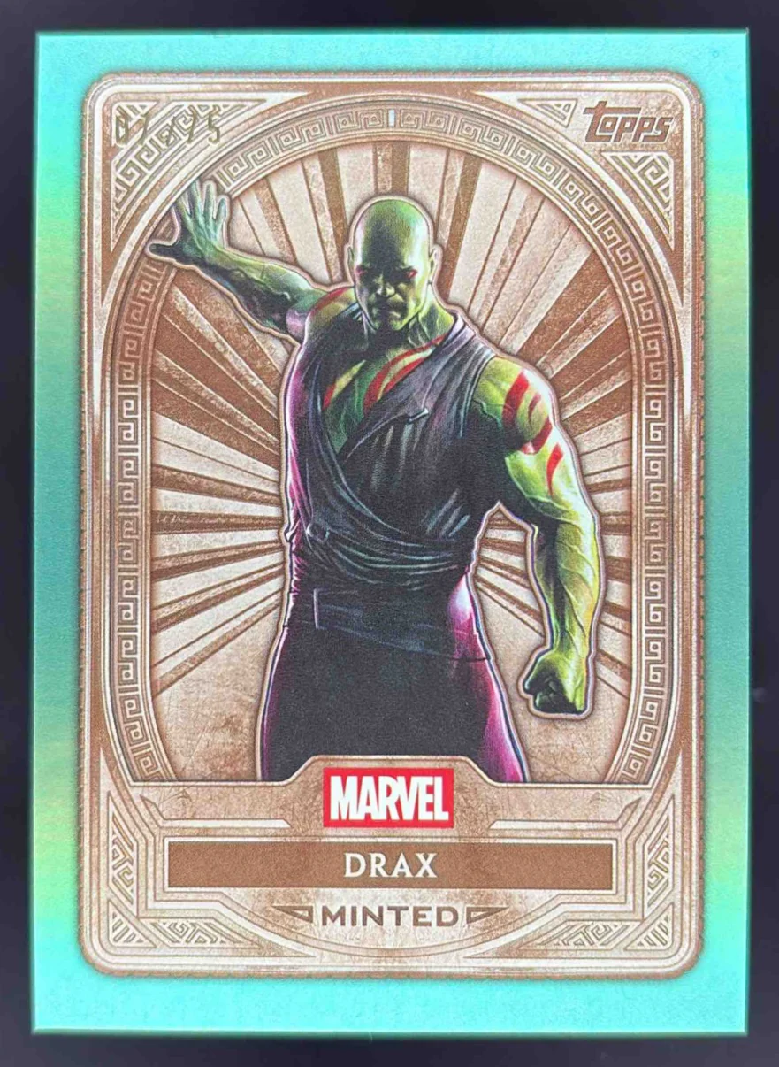 2025 Topps Mint Marvel Green Mint Foil #32 Drax Bronze /75