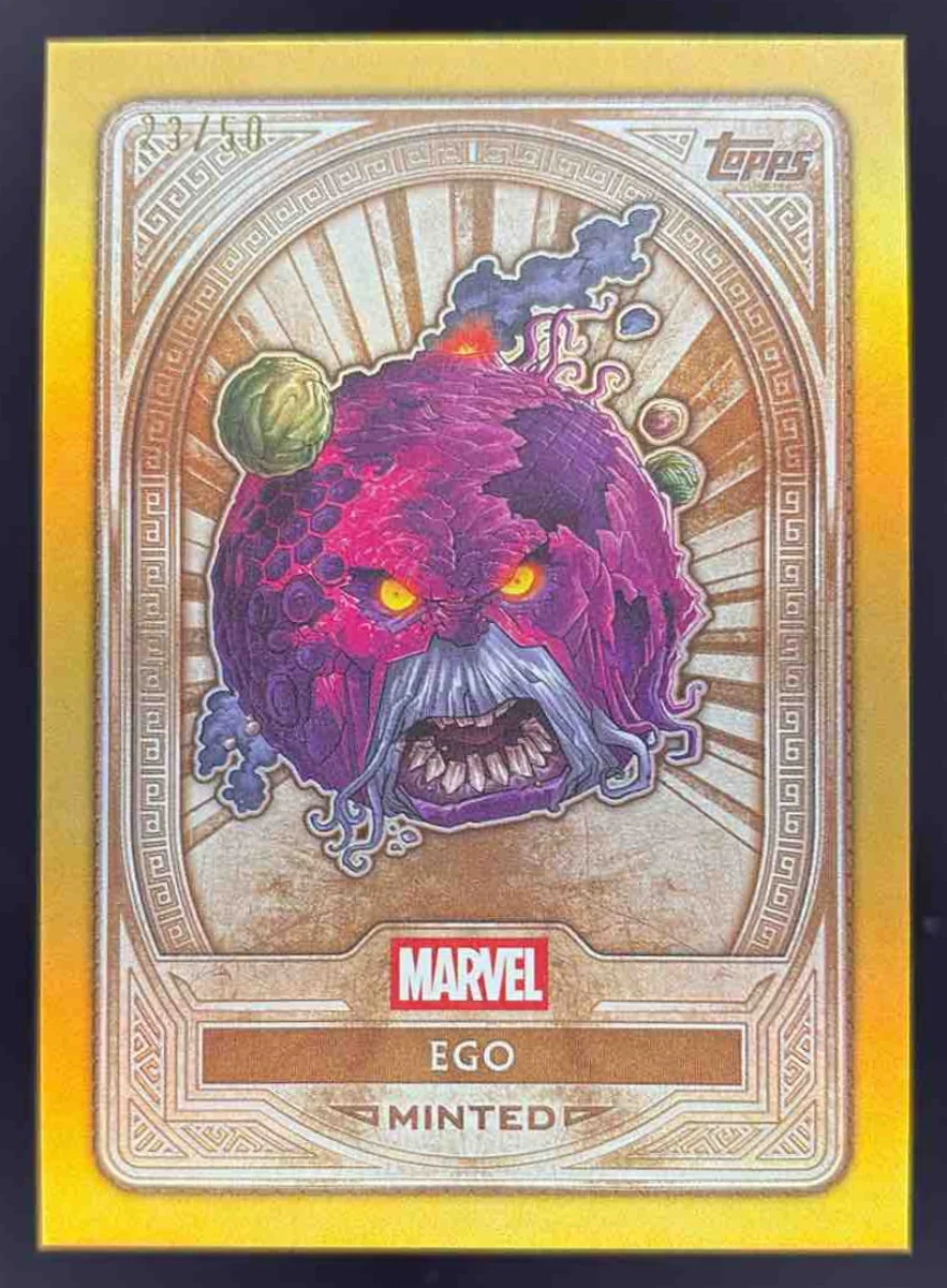 2025 Topps Mint Marvel Gold Foil #41 Ego Bronze /50