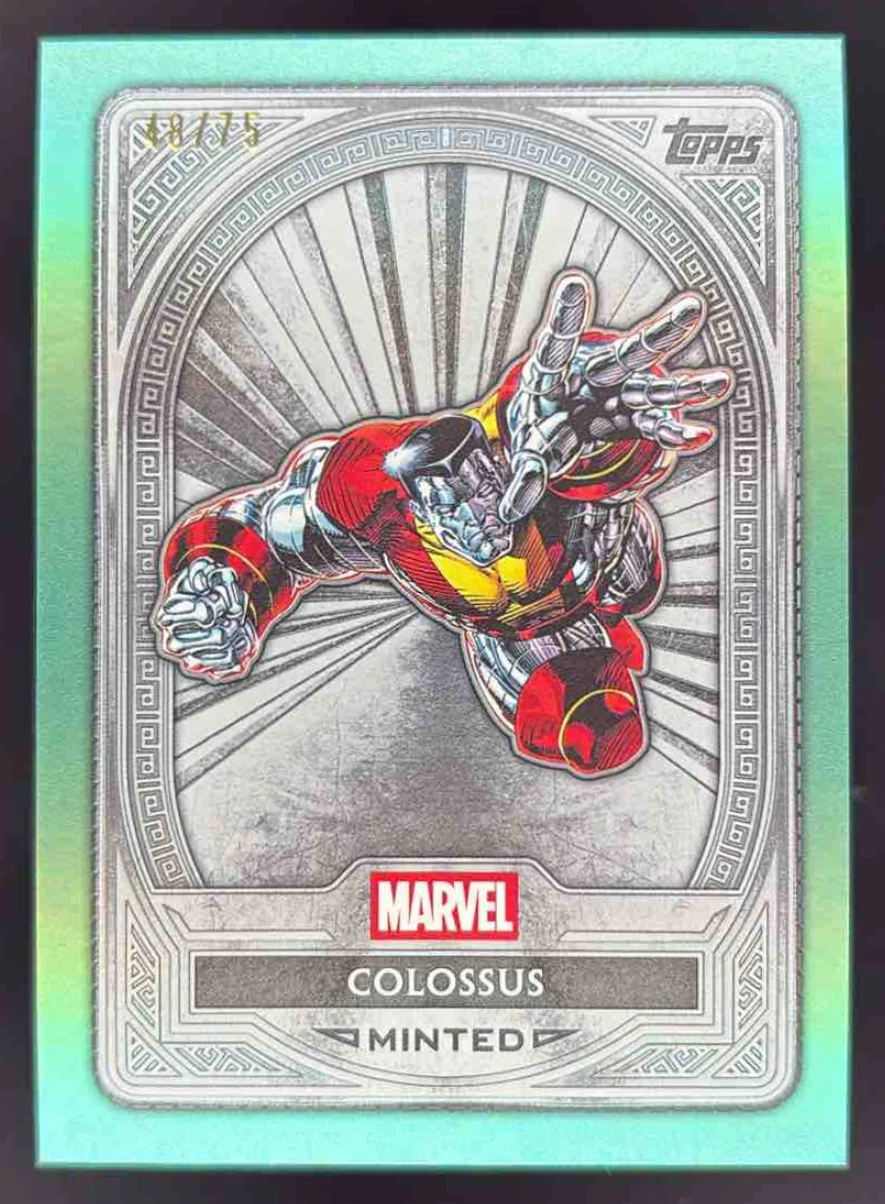 2025 Topps Mint Marvel Green Mint Foil #66 Colossus Silver /75