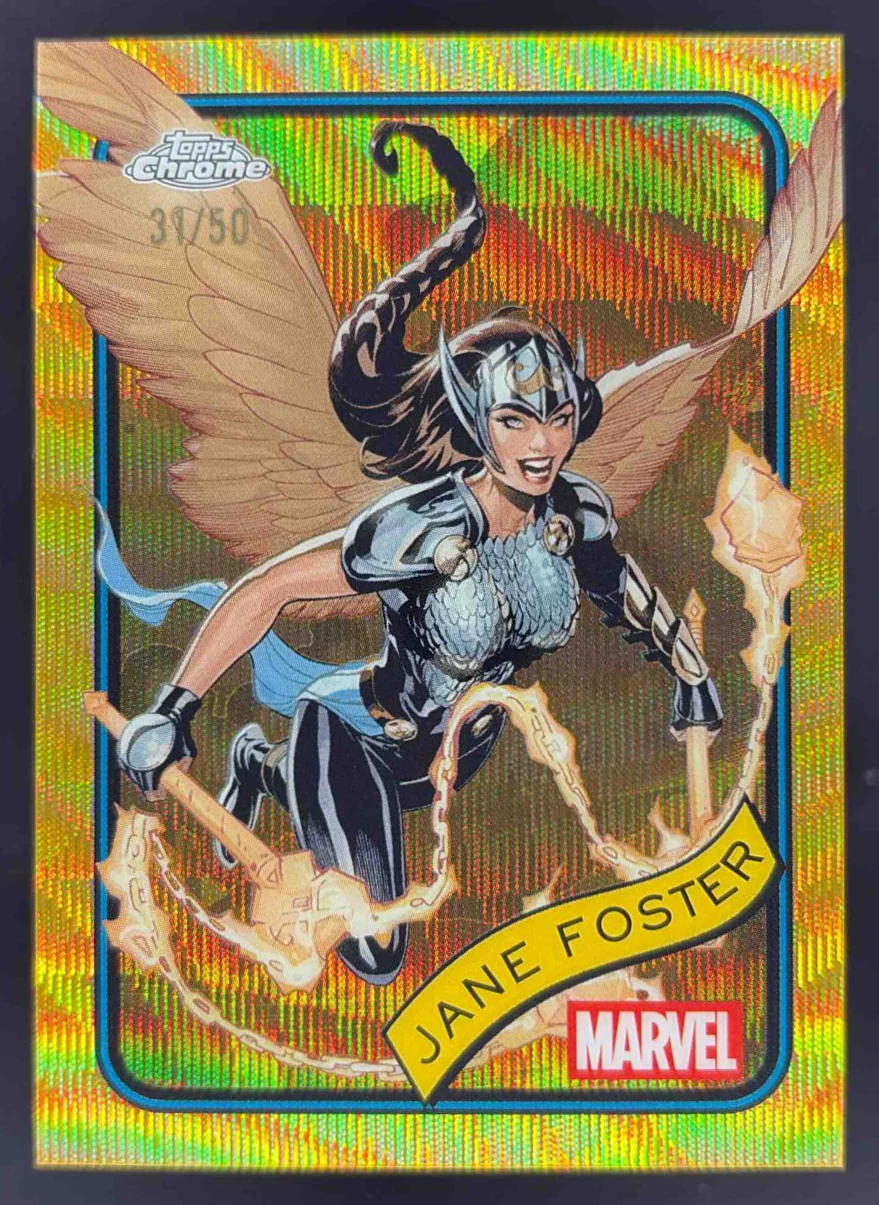 2025 Topps Chrome Marvel Gold Wave Refractor #90 Jane Foster /50