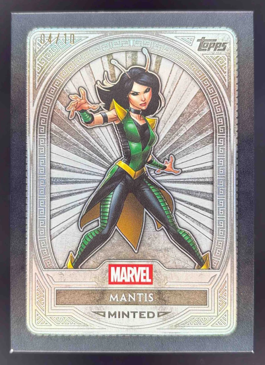 2025 Topps Mint Marvel Black Foil #63 Mantis Silver /10