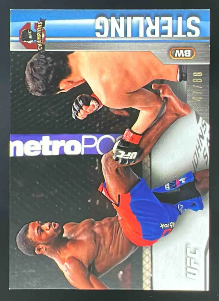 2015 Topps UFC Champions Blue #54 Aljamain Sterling /88
