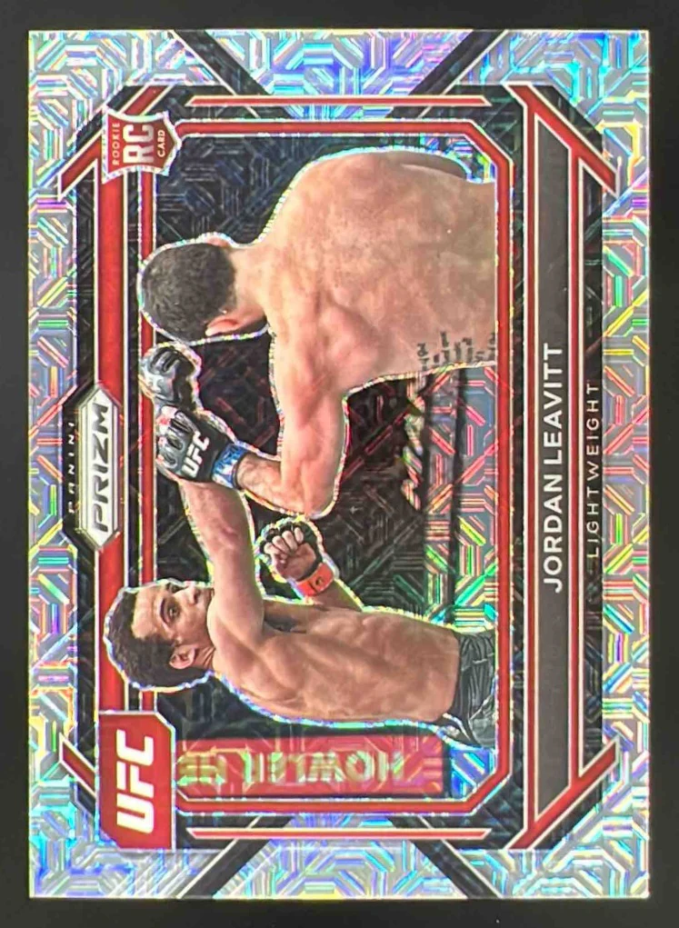 2023 Panini Prizm UFC Mojo Prizms #84 Jordan Leavitt RC /25