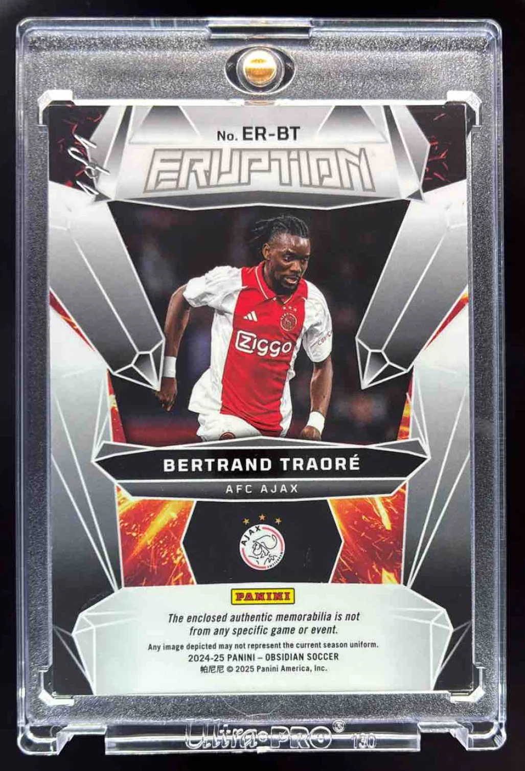 2024-25 Obsidian Eruption Electric Etch Blue Finite #ER-BT Bertrand Traore 1/1 - Image 2