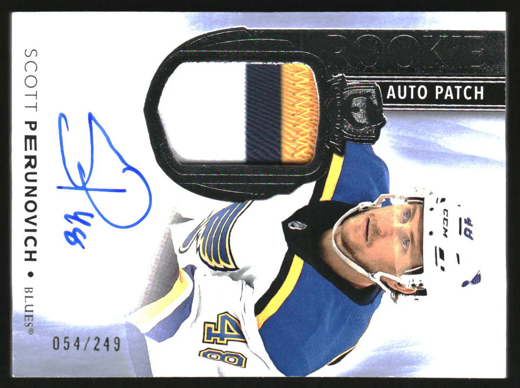 2021-22 The Cup #191 Scott Perunovich RC Jersey Auto /249