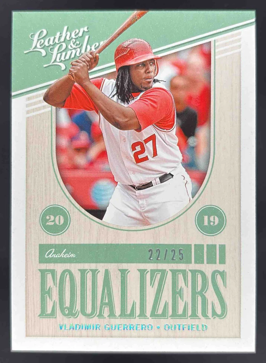 2019 Panini Leather & Lumber Equalizers Holo Silver #EQ-19 Vladimir Guerrero /25