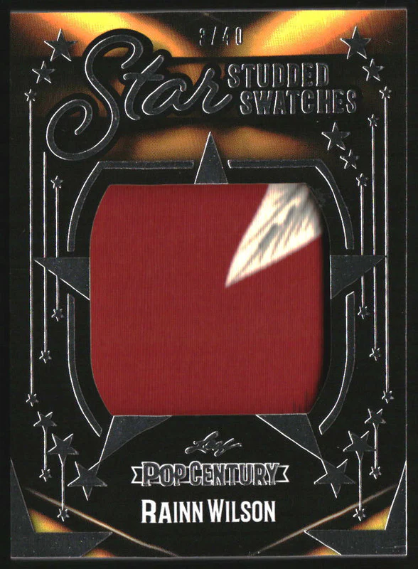 2023 Leaf Pop Century Metal Star Studded Swatches Silver #SSS41 Rainn Wilson /40