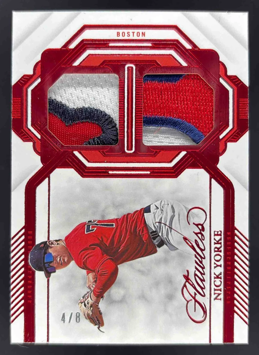 2023 Panini Flawless Dual Patches Ruby #DP-NY Nick Yorke /8