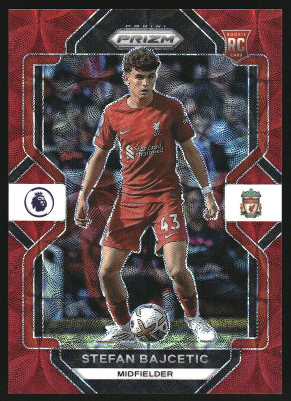 2022-23 Panini Prizm Premier League Choice Red  Stefan Bajcetic RC /30