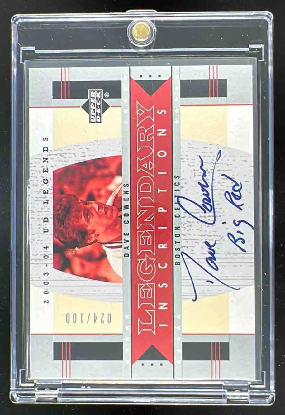 2003-04 Upper Deck Legends Legendary Inscriptions #LI-DC Dave Cowens Auto /100