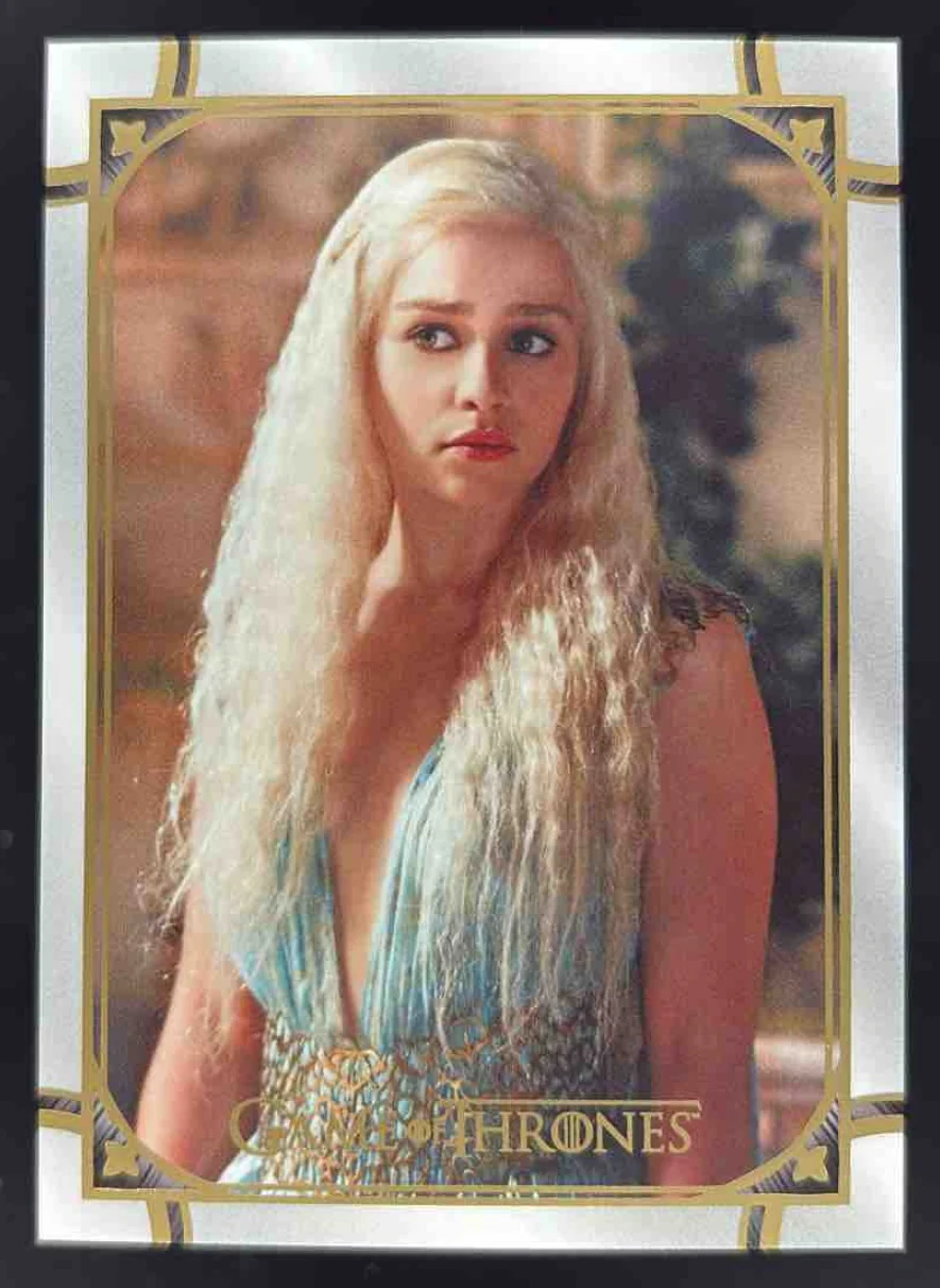 2021 Game of Thrones Iron Anniversary Series 1 Gold #2 Daenerys Targaryen /99