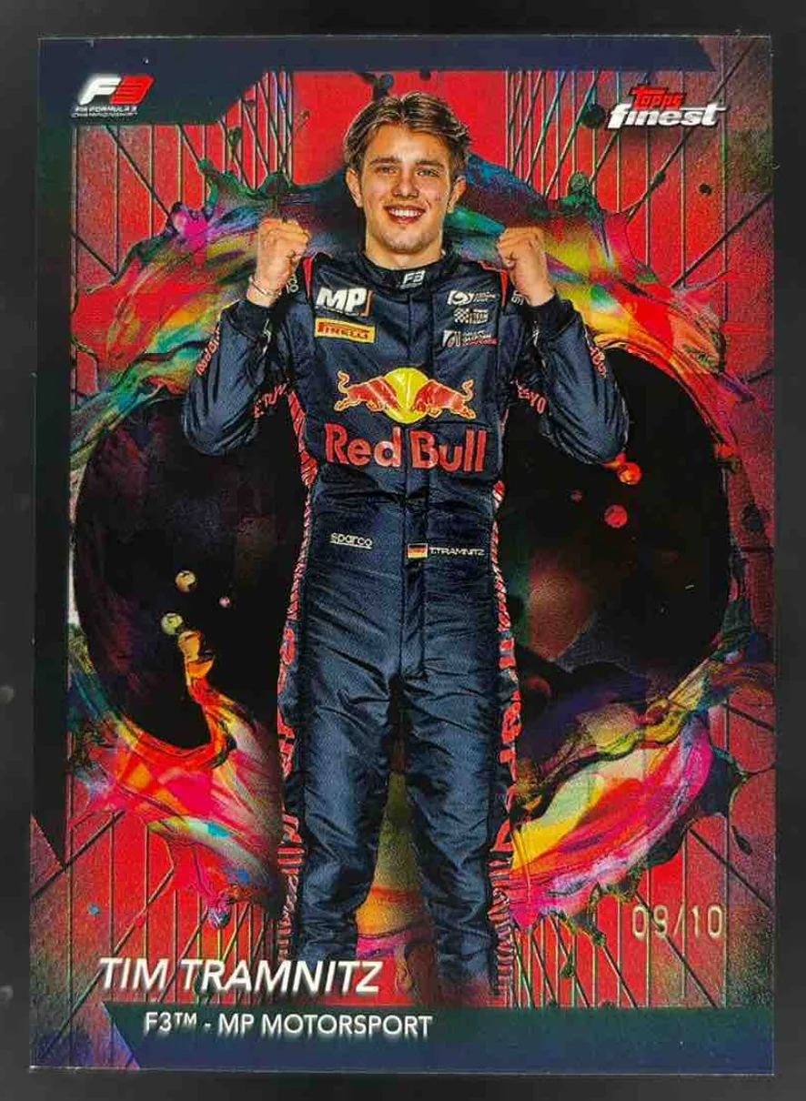 2024 Topps Finest Formula 1 Red/Black Vapor Refractors Tim Tramnitz Rare /10