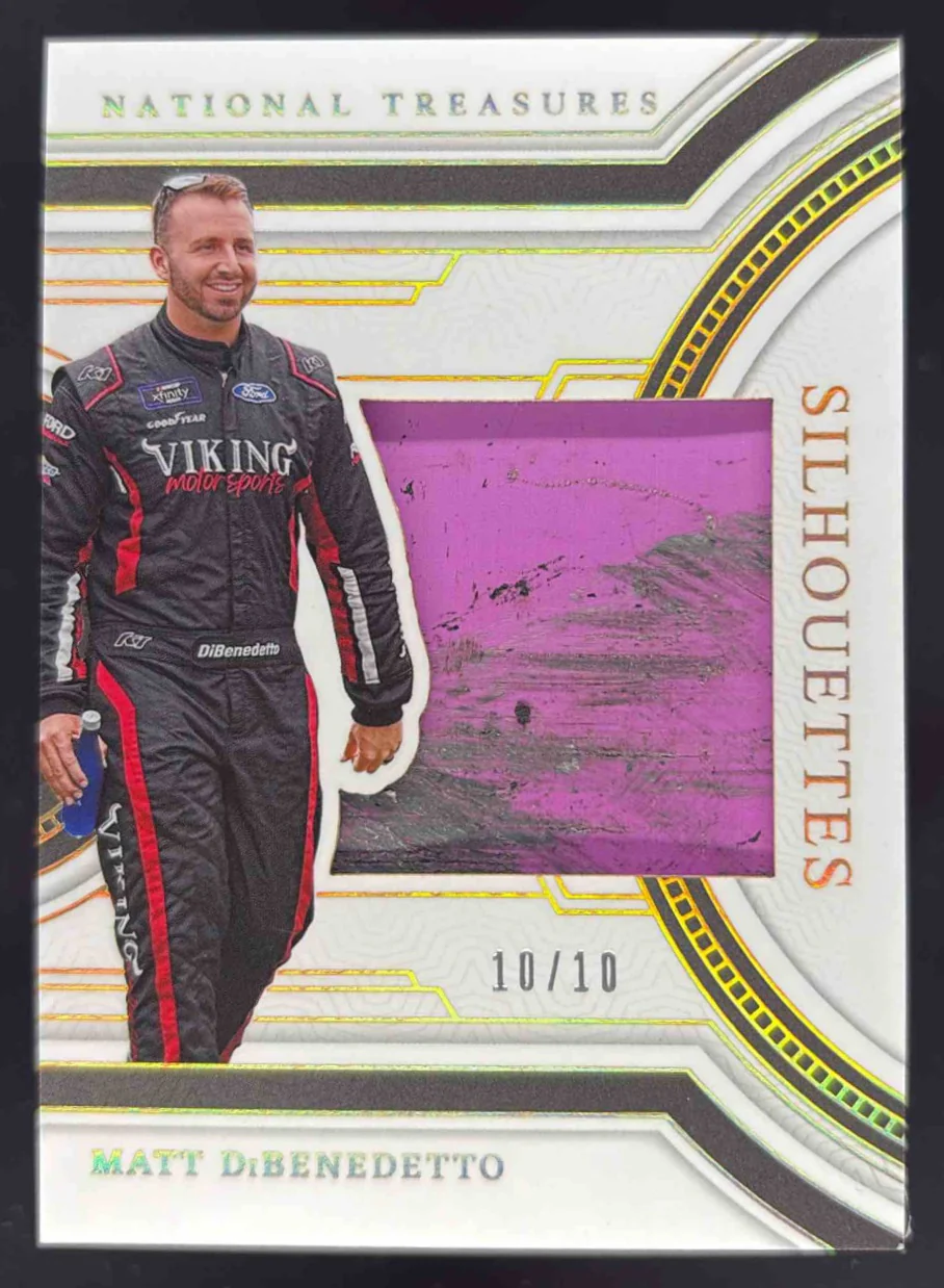 2024 National Treasures Silhouettes Gold Holo #SS-MDI Matt DiBenedetto /10