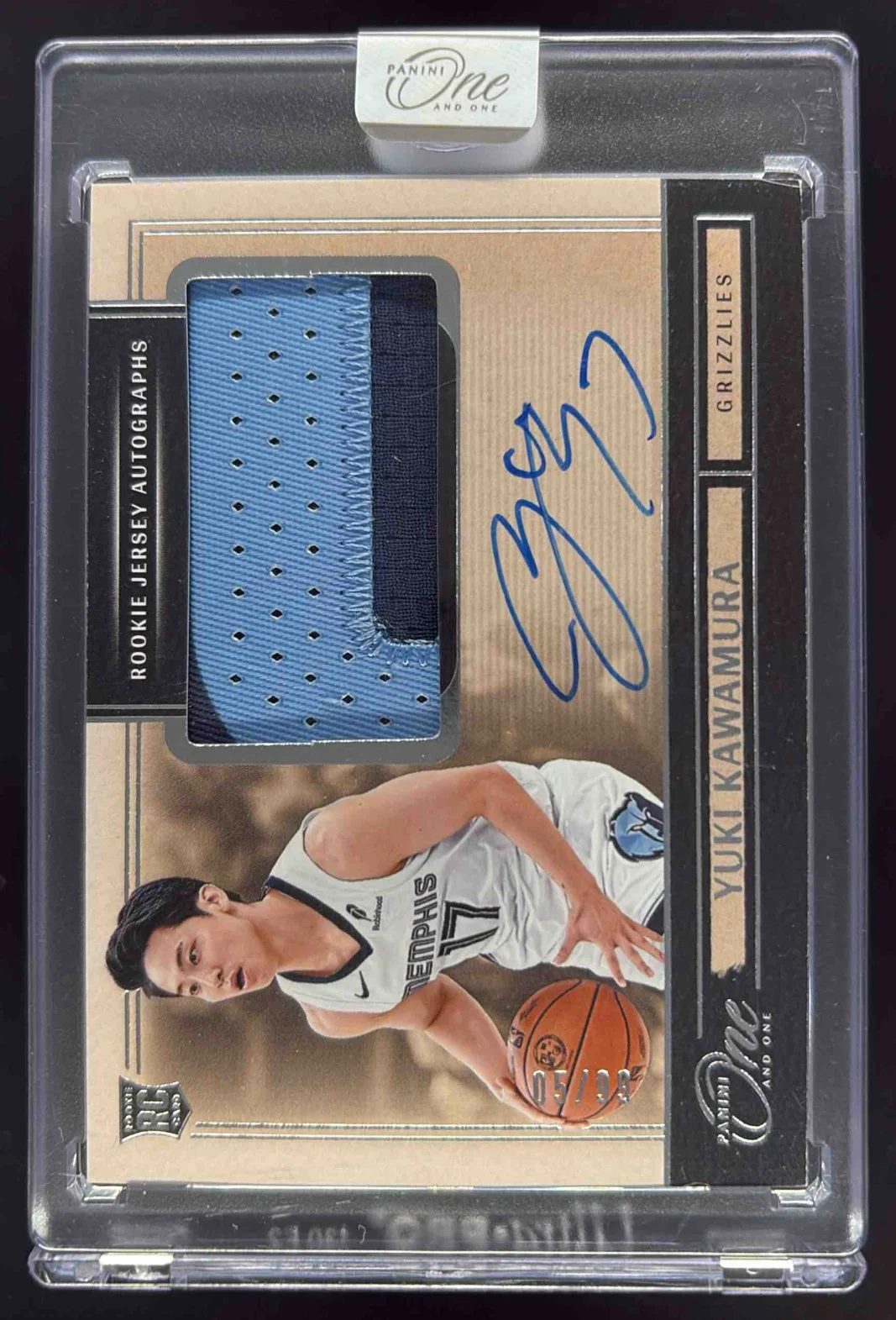 2024-25 Panini One and One Rookie Jersey Autographs #16 Yuki Kawamura Auto /99
