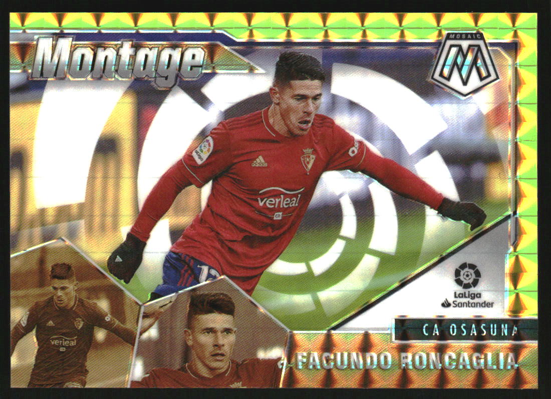2020-21 Panini Mosaic La Liga Montage Mosaic Gold #4 Facundo Roncaglia /10