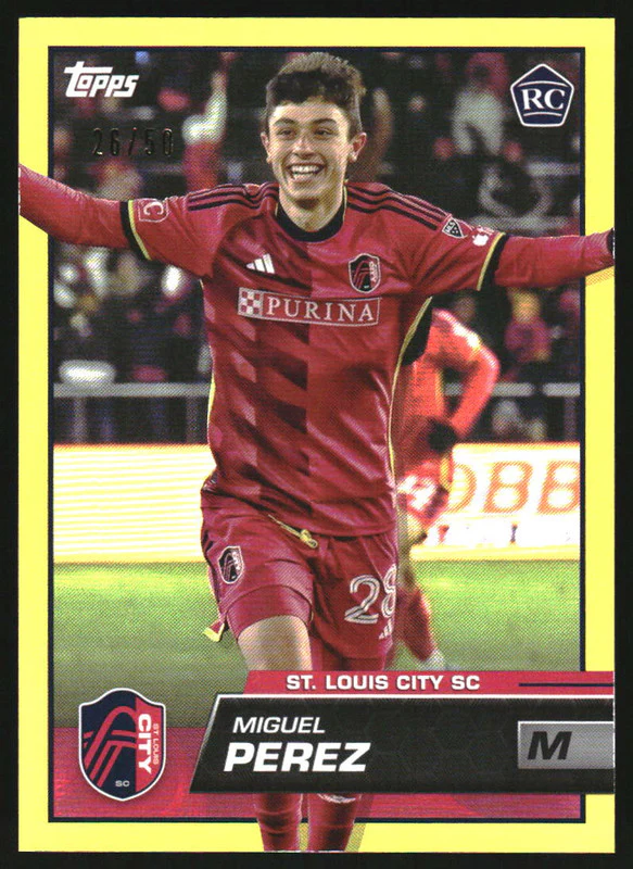 2023 Topps MLS Gold Foil #102 Miguel Perez RC /50