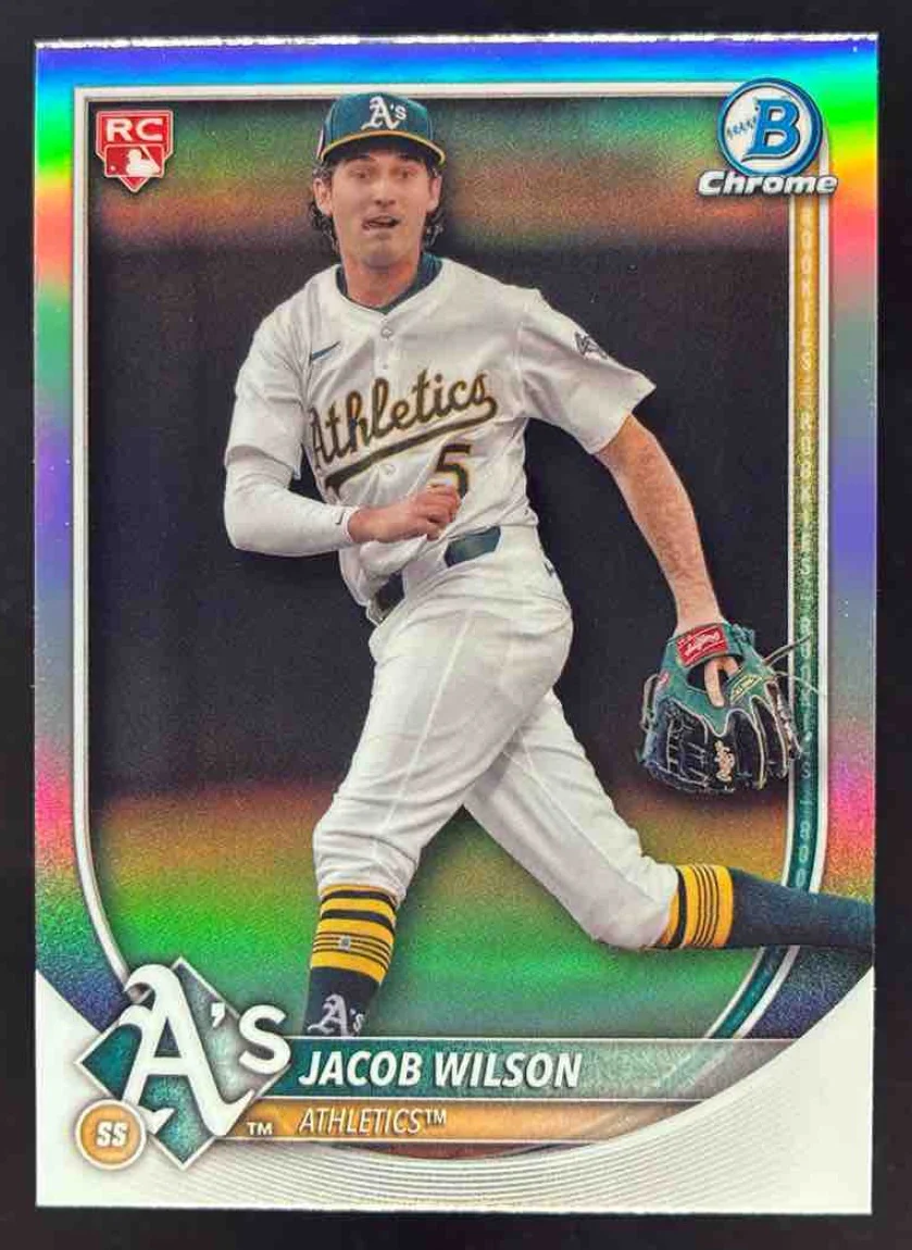 2025 Bowman Chrome Red RC Rookie Redemption #9 Jacob Wilson RC