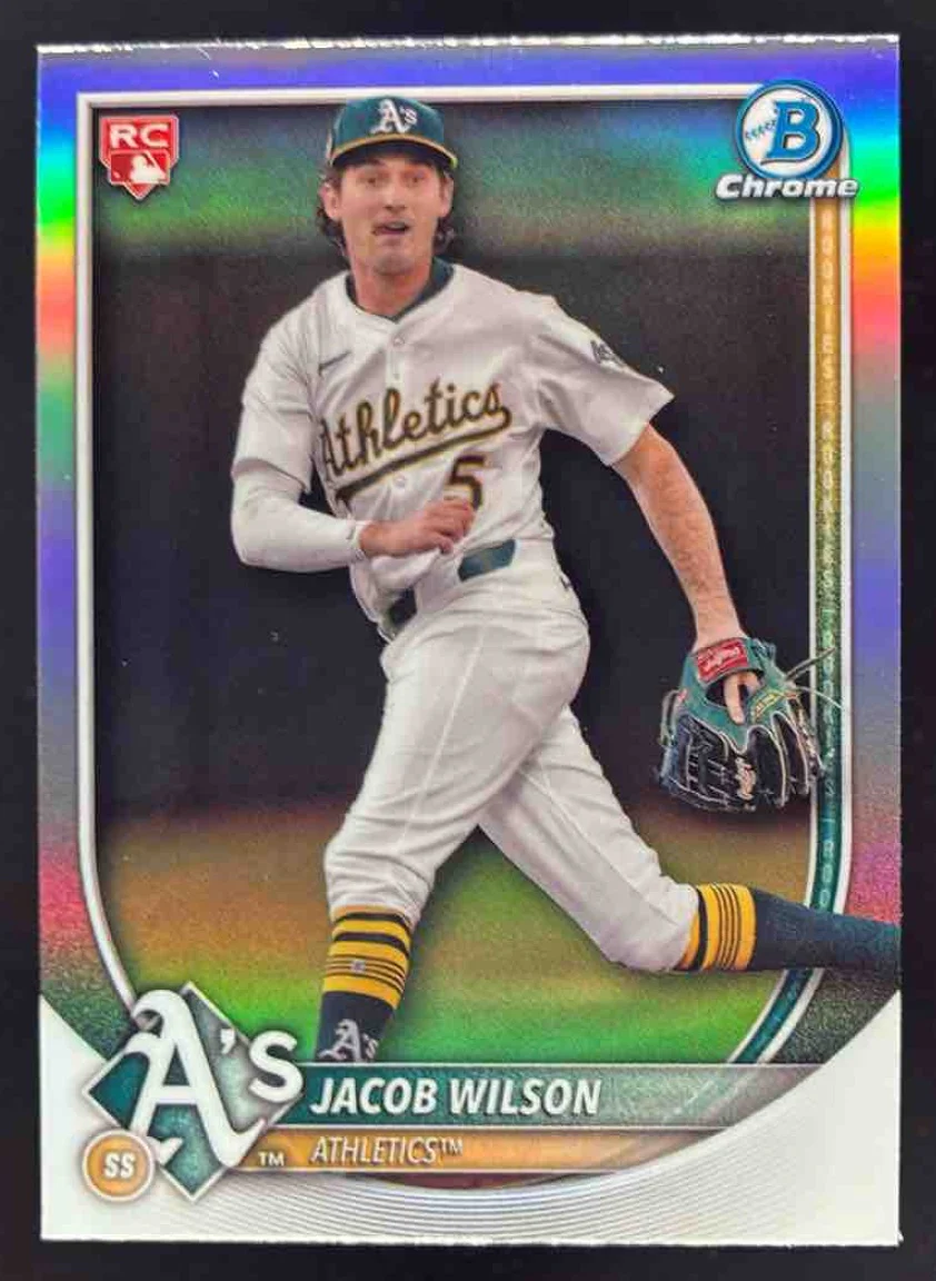 2025 Bowman Chrome Red RC Rookie Redemption #9 Jacob Wilson RC