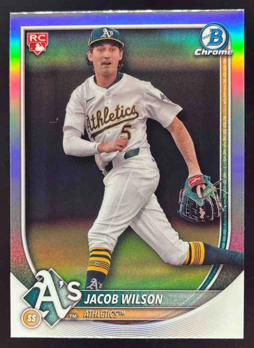 2025 Bowman Chrome Red RC Rookie Redemption #9 Jacob Wilson RC