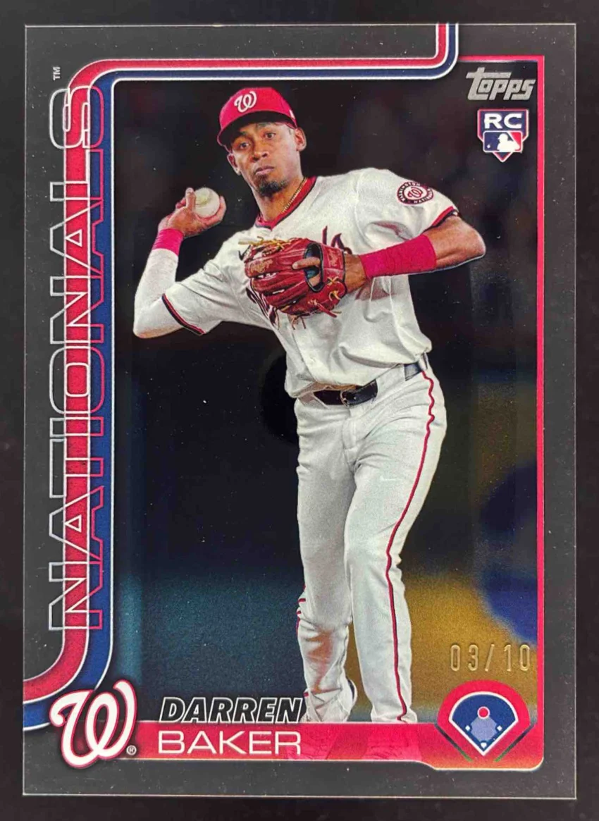 2025 Topps Black Holo Foil #511 Darren Baker RC /10