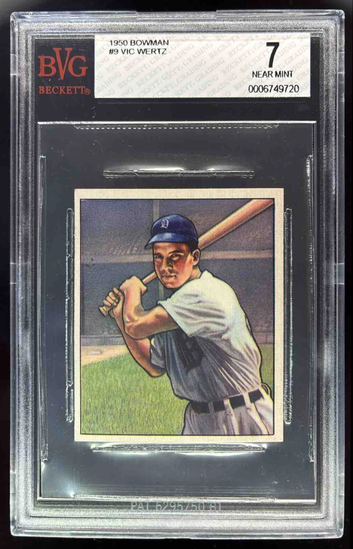 1950 Bowman #9 Vic Wertz BGS 7