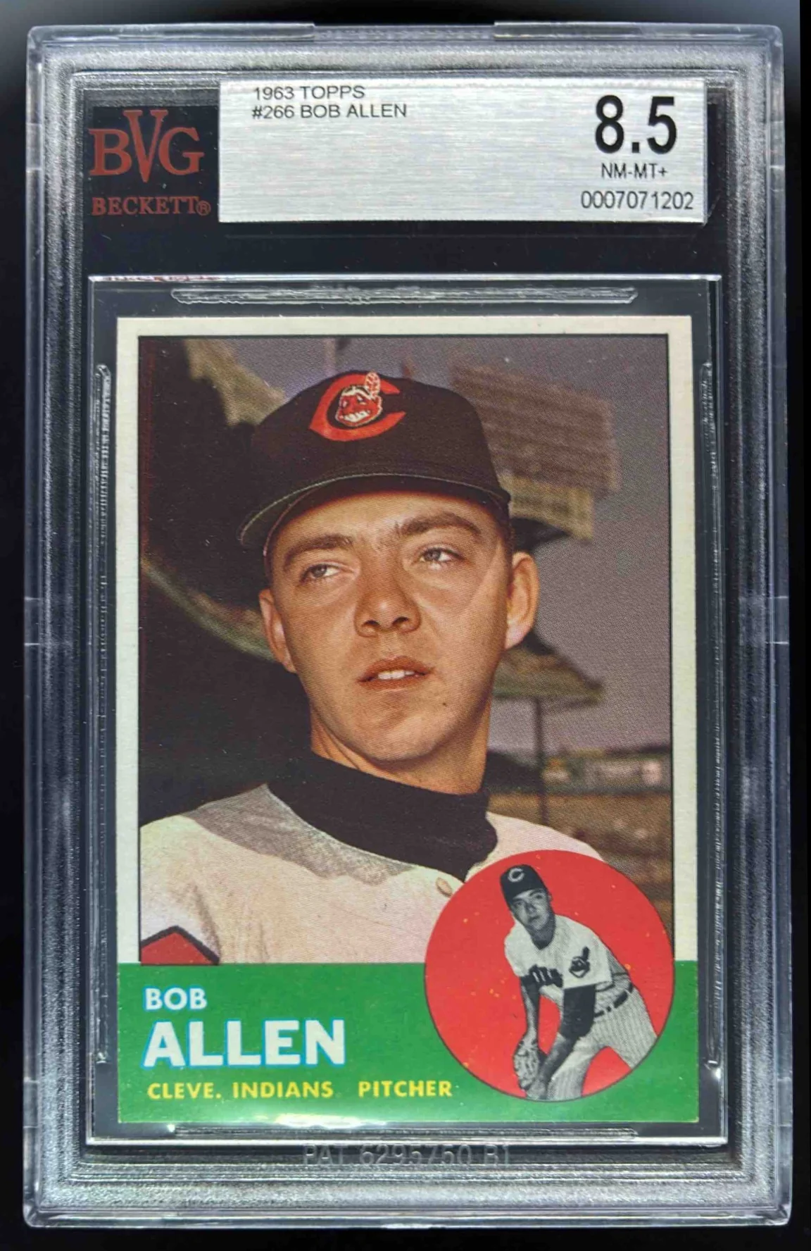 1963 Topps #266 Bob Allen BGS 8.5