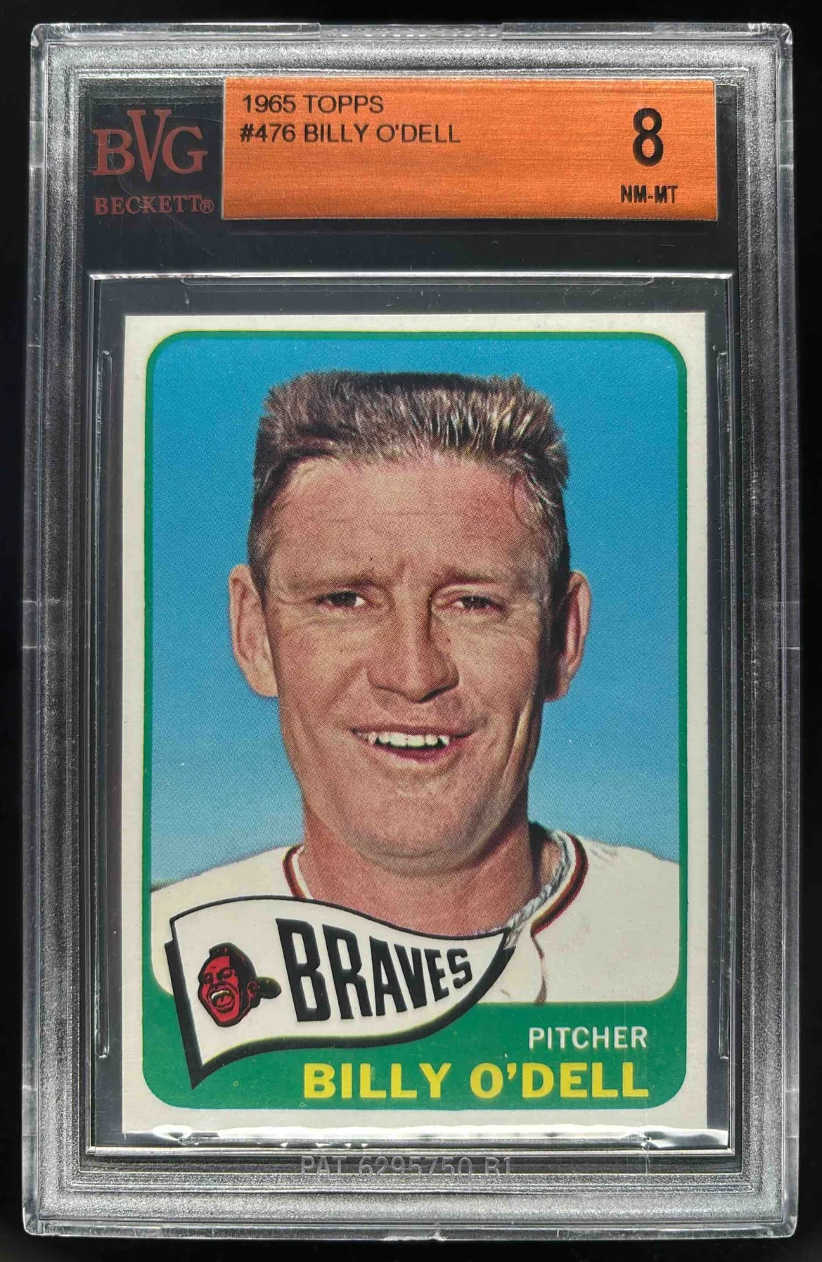 1965 Topps #476 Billy O'Dell BGS 8
