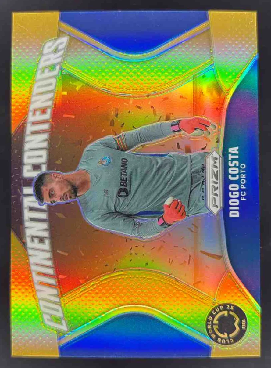 2025 Panini Prizm FIFA Club World Cup Continental Contender Gold Diogo Costa /10