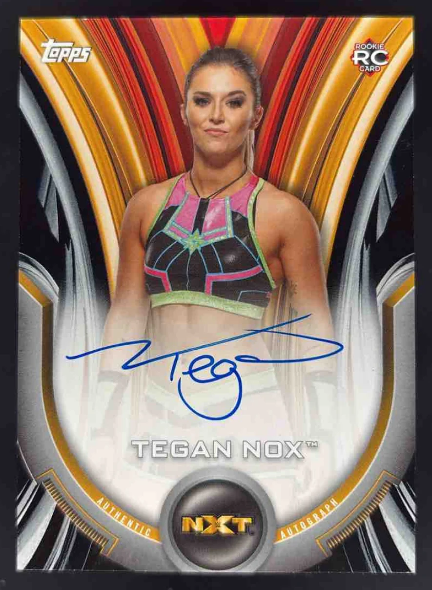 2020 Topps WWE Womens Division Roster Autographs Orange #A-TN Tegan Nox Auto /50