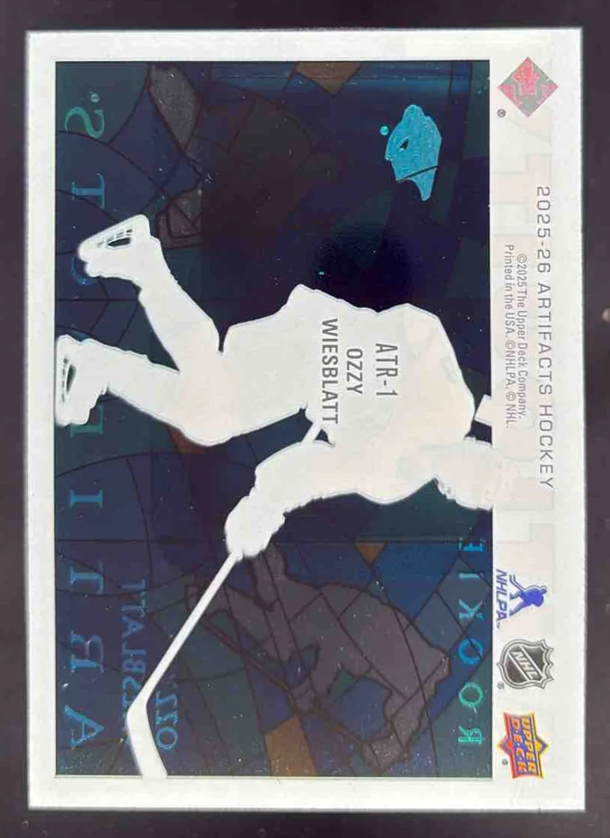 2025-26 Upper Deck Artifacts Antiquity Rookies #ATR-1 Ozzy Wiesblatt RC - Image 2